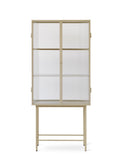 Haze Vitrine Reeded Glass Cashmere