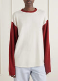 Baseball Two-tone Cashmere Sweater