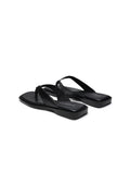 Lina Slippers Leather Black