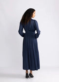 Alisson Solid Dress Navy