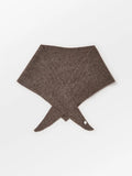 Alpaca Wool Triangle Scarf Hot Fudge Brown