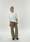Elijah Sand Washed Denim Ermine