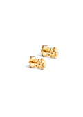 Organic Clover Studs Mini Gold
