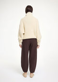 Carlien High-Waist Trousers Coffee Brown