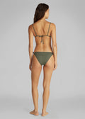 String Side Tie Bikinitruse Dusty Olive