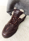 Vintage Leather Teddy Sneakers