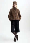 Zola Lamb Fur Jacket Cappucino