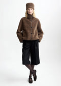 Zola Lamb Fur Jacket Cappucino
