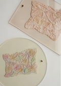 Frameless A3 Rectangle | Rose