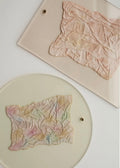 Frameless A3 Rectangle | Rose