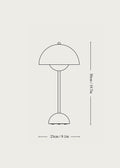 Flowerpot VP3 Bordlampe | Grey Beige