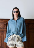 Atari Denim Shirt Chambray Blue