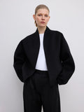 Short Double Jacket Black
