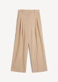 Cymbaria High-Waist Trousers Cinnamon Brown