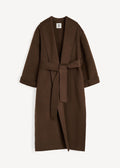 Trullem Dark Brown Wool Coat