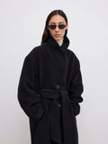 Relaxed Wool Coat Black