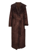 Elin PU Suede Shearling Coat