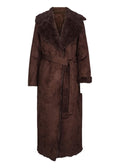 Elin PU Suede Shearling Coat