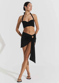 Haven Mini Skirt Pearl Black Badetøy