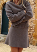 Feodora Cardigan Brownstone