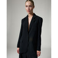 Elton Classic Gabardine Blazer Black