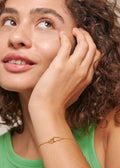 Organic Double Circle Bracelet