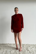 Jet Dress Velvet Red