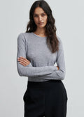Matima O-Neck Tee Grey Melange