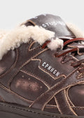 Vintage Leather Teddy Sneakers