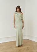 Vanessa Satin Maxi Dress Pale Green