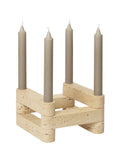 Newel Modular Candle Holder Set of 6 Travertin
