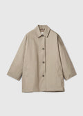 Marine Oversized Trench Coat Jet Khaki