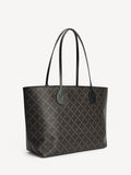 Abigail Printed Tote Bag Dark Chokolate