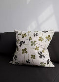 Clover Embroidered Cushion Cover