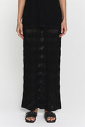 Ziatra Crochet Skirt Black