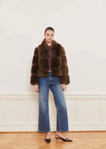 Posh Short Coat Dk. Brown