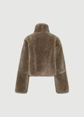 Hawk Shearling Jacket Taupe