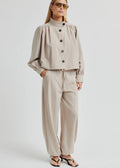 Zoie Cargo Trousers Light Beige Melange