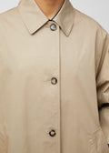 Marine Oversized Trench Coat Jet Khaki