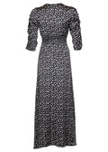 Jacquard Button-Down Dress Black Bliss