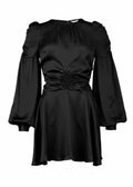 Satin Dress Black