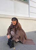 Caia Suede Coat Brown
