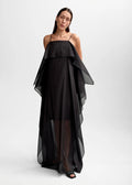 Josephine Silk Dress Black