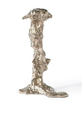 Drip Candle Holder L Silver