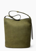 The Norma Tote Moss Green Suede