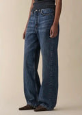Belem Dark Blue Righe Pant