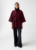 Akila Lambswool Jacket Burgundy