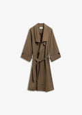 Iben Atari Oversized Trenchcoat Khaki Brown