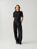 Marianne Rib Tee Black