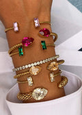Classic Rope Armbånd | Gold & Chrystal